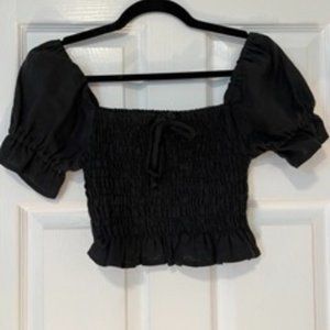 Faithfull the Brand Linen crop top